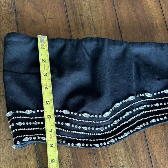 NBD Revolve Bruna Rhinestone Embellished Crop Top in Black Size Medium 198.00 - Picture 5 of 16